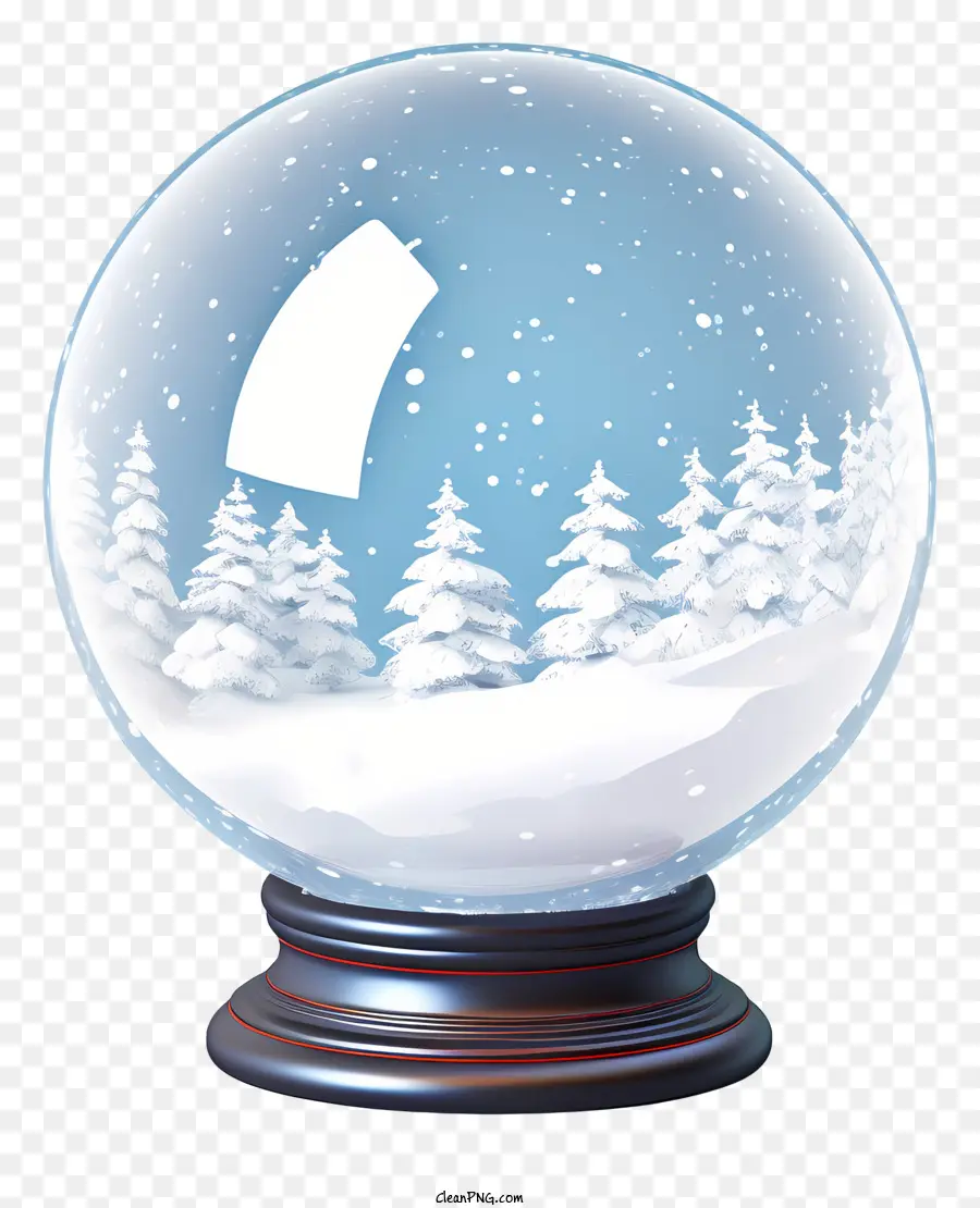 Globo De La Nieve，Bosque De Invierno PNG