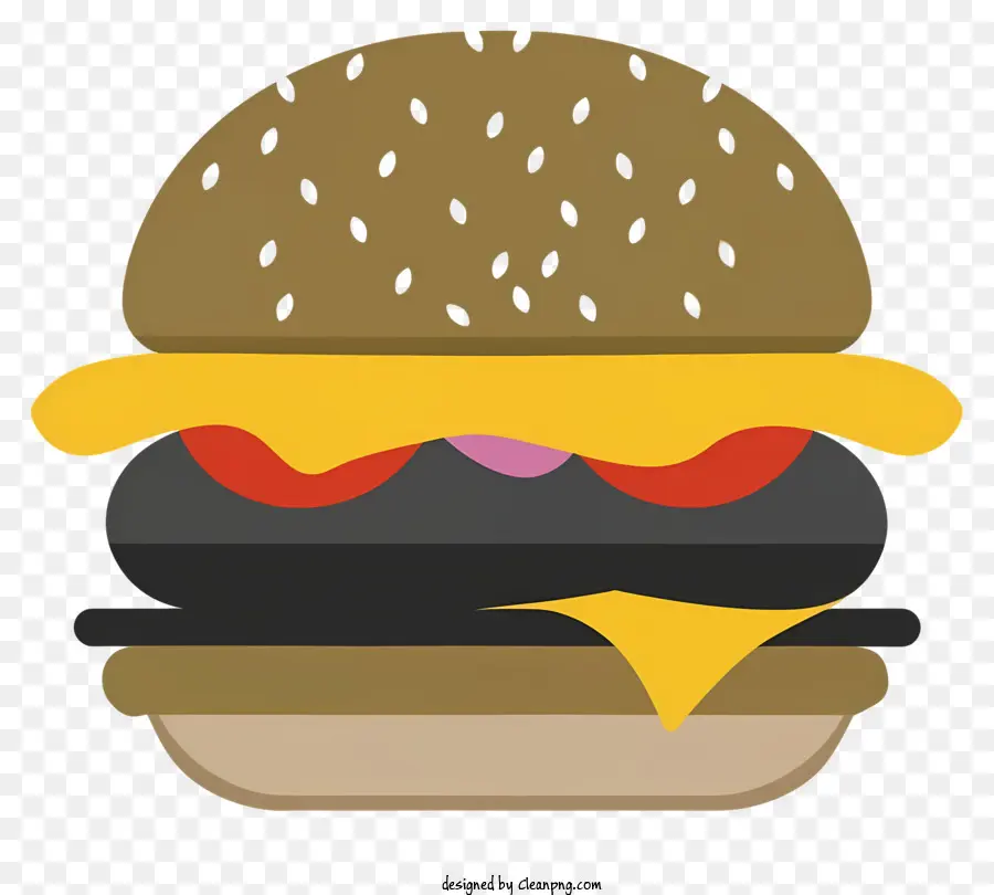 Hamburguesa，Hamburguesa Negra PNG