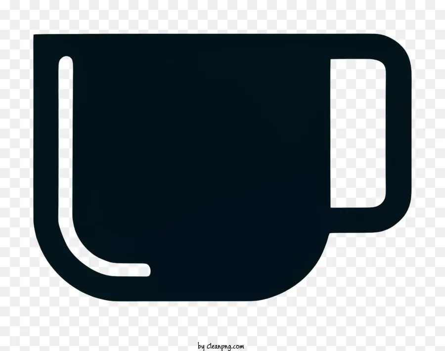 Negro Taza，Taza Redonda PNG