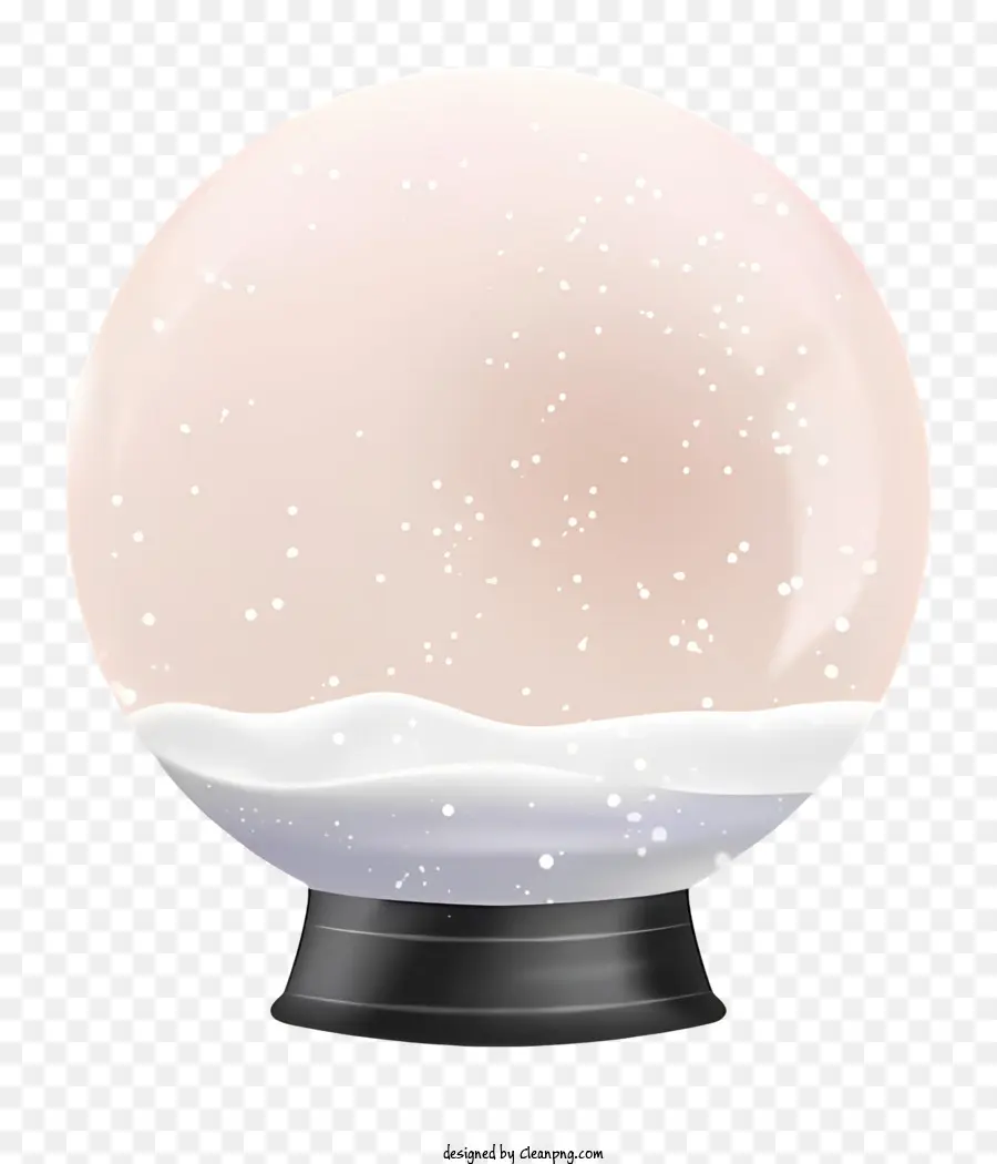 Globo De La Nieve，Black Background PNG