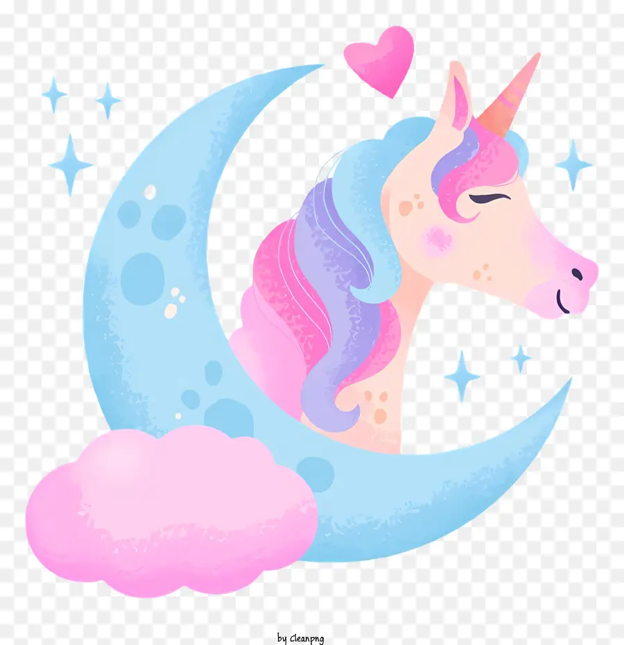 Lindo Unicornio，Dormir Unicornio PNG