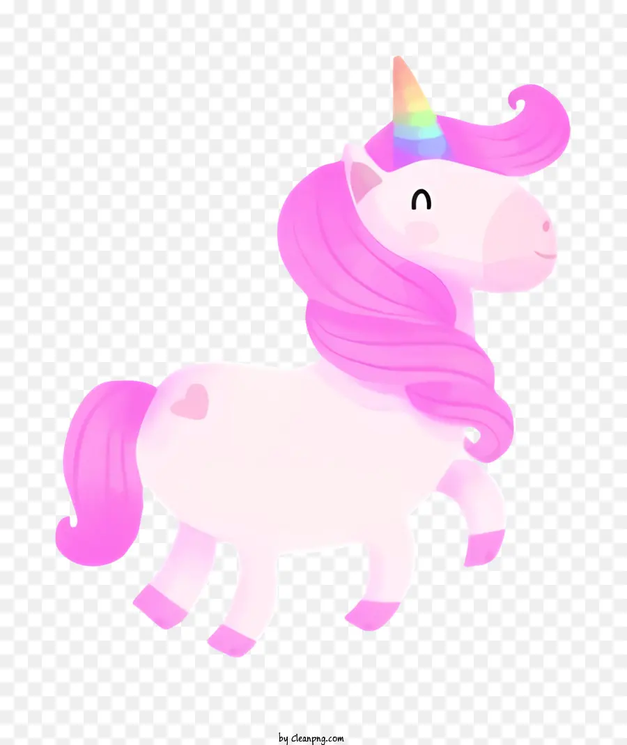 Lindo Unicornio，Arco Iris De La Melena PNG