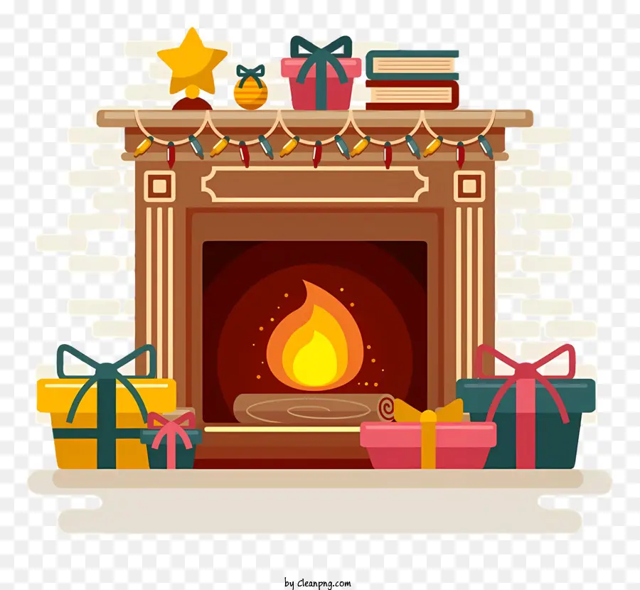 Decoraciones De Navidad，Chimenea PNG