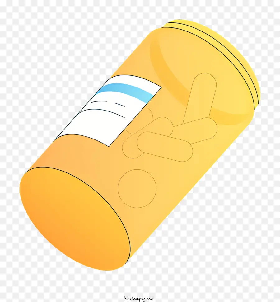 Pastillas，Botella De Plástico Amarillo PNG