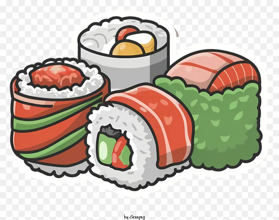 Sushi Japonés，Maki PNG