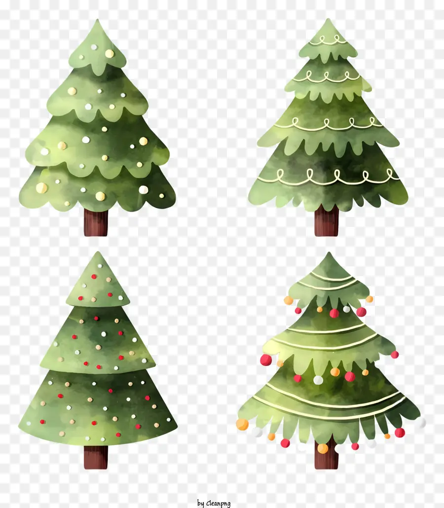 Los árboles De Navidad，Las Decoraciones De Las Fiestas PNG