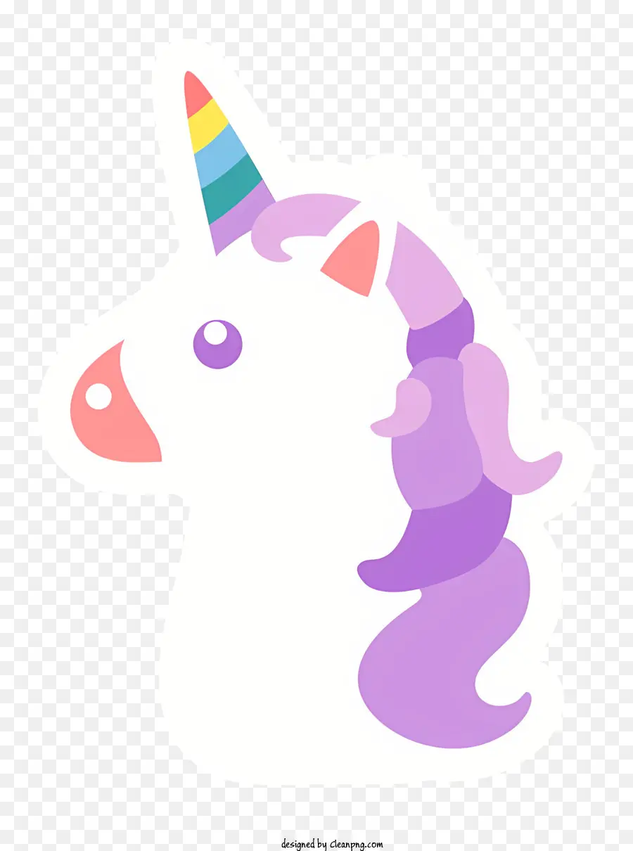 Unicornio，El Pelo Rizado PNG