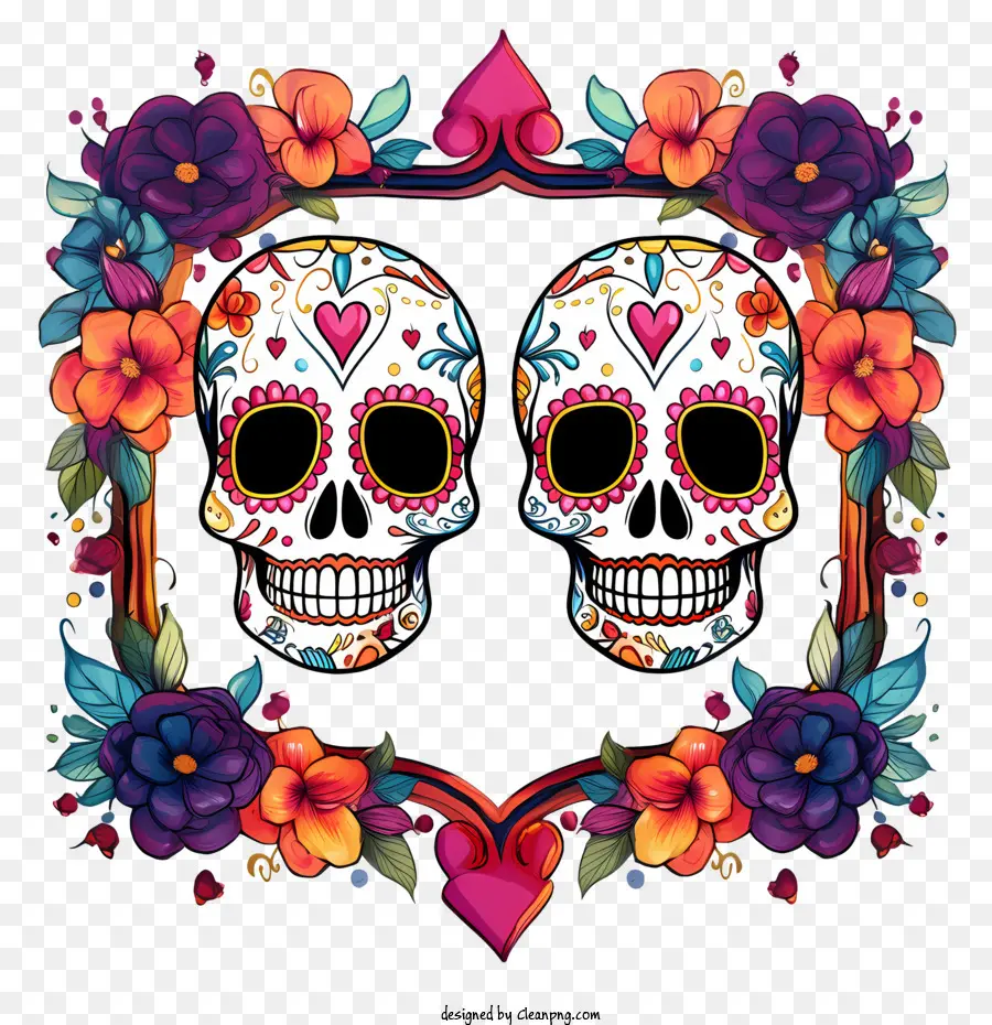 Dia De Muertos，Cráneos PNG