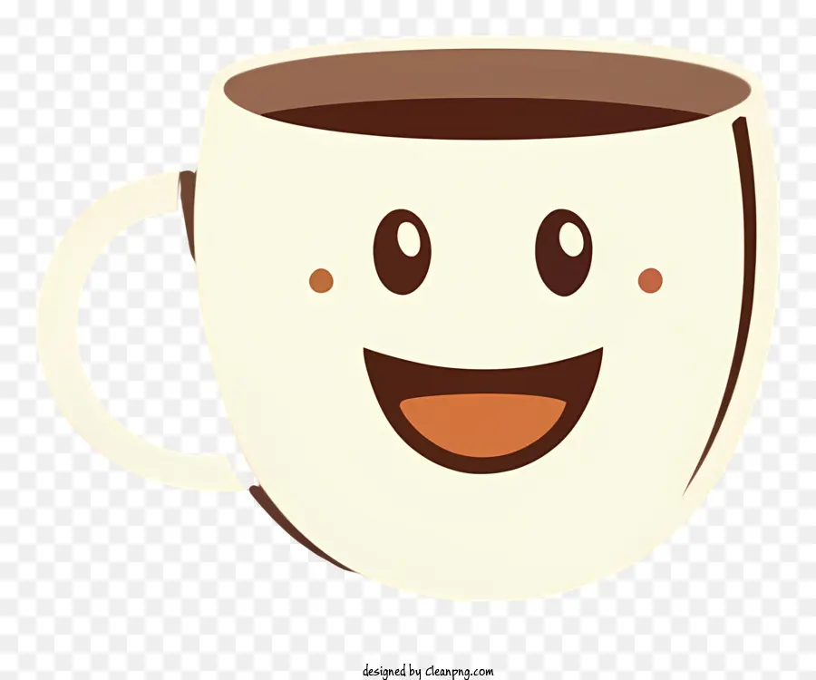 Cara Feliz，Taza De Cafe PNG