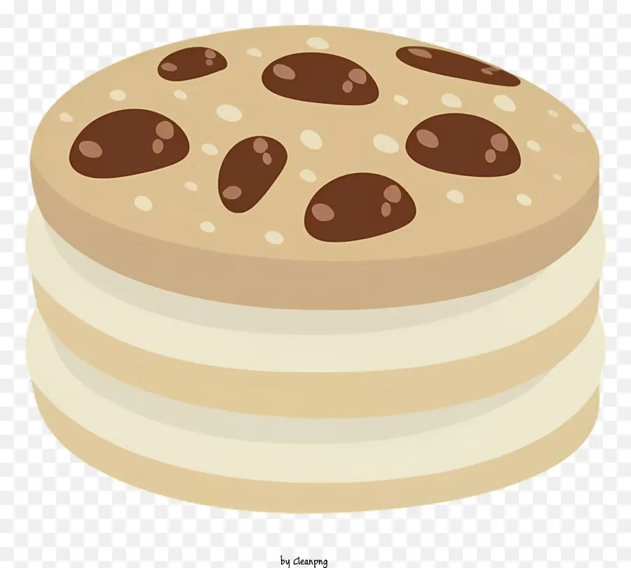 Galletas De Chispas De Chocolate，Placa PNG