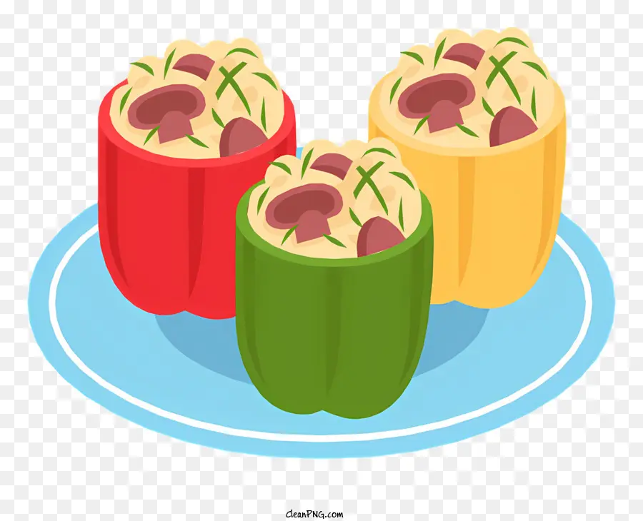 Alimento，Pimientos Rellenos PNG