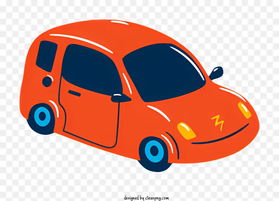 Coche Eléctrico，Orange Coche PNG