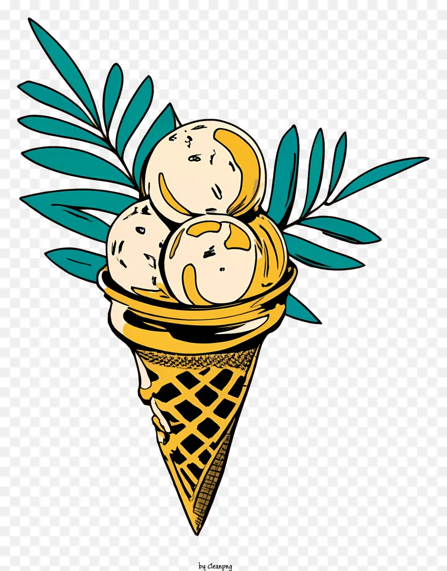 Helado，Cono De Helado PNG