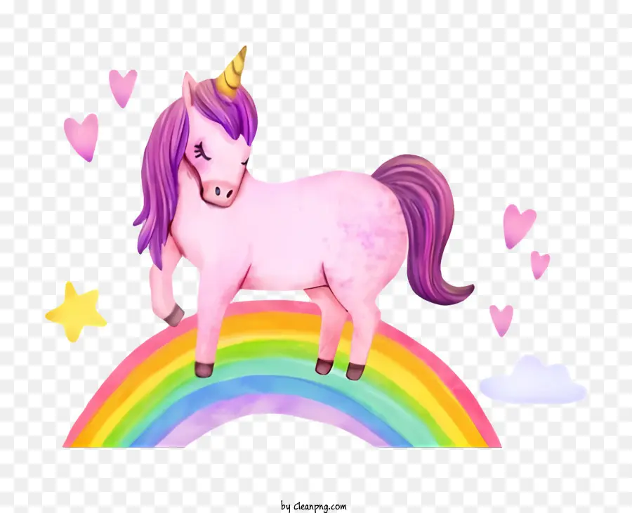 Unicornio，Arco Iris PNG