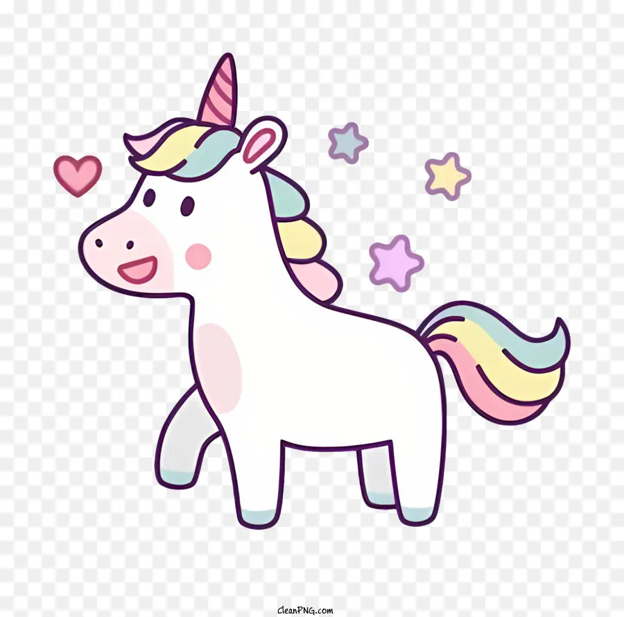 Unicornio De Dibujos Animados，Unicornio PNG