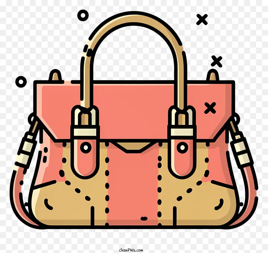 Bolso Para Mujer，Acentos Rosados PNG