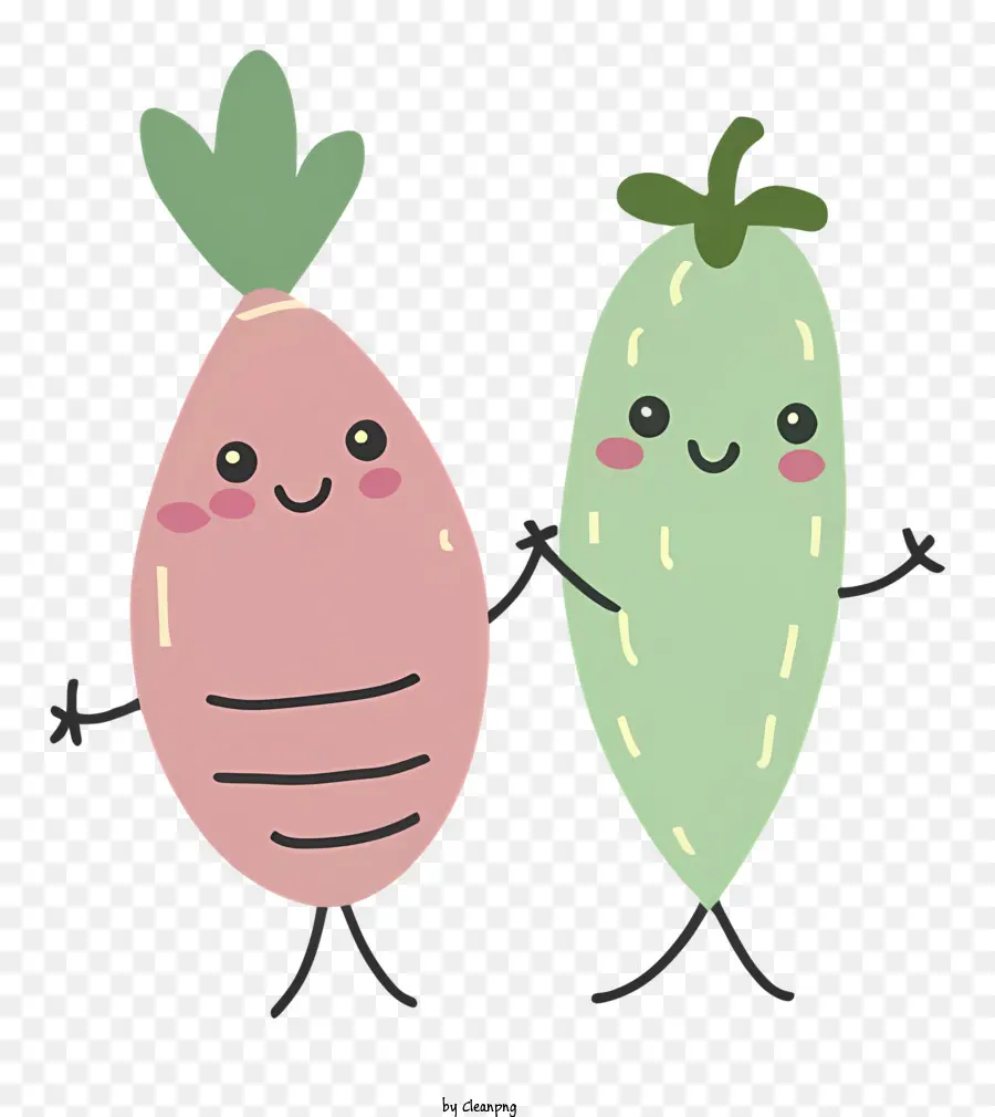 De Dibujos Animados De Verduras，Vegetales Lindas PNG