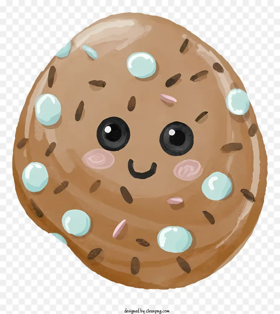 Galletas De Chispas De Chocolate，Galleta Sonriente PNG