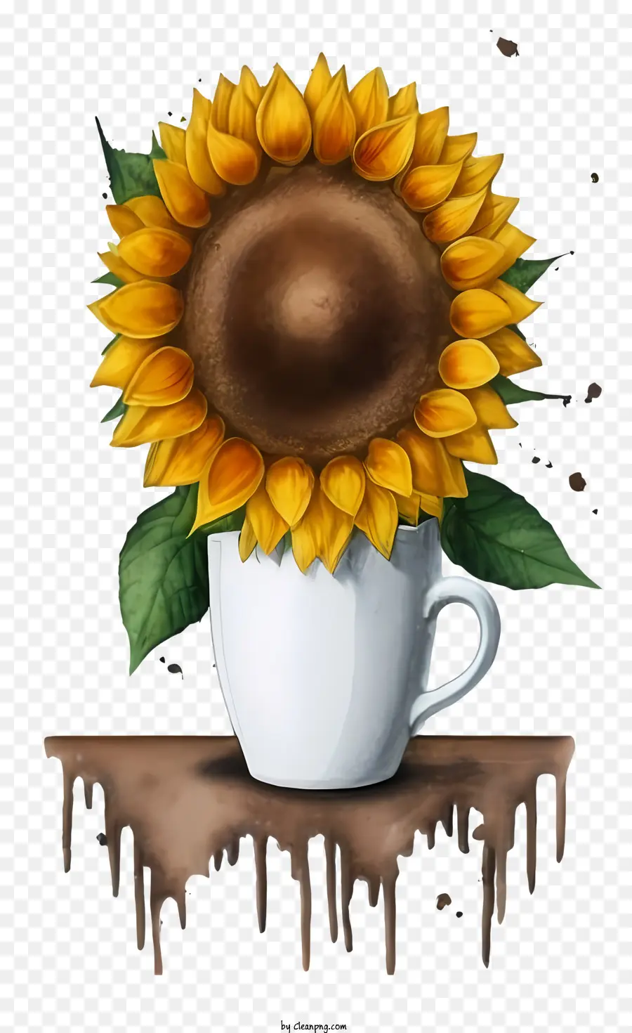 Florero，Los Girasoles PNG