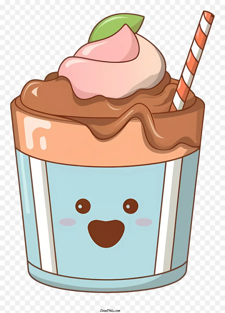 Batido De Chocolate，Copa De Helado PNG