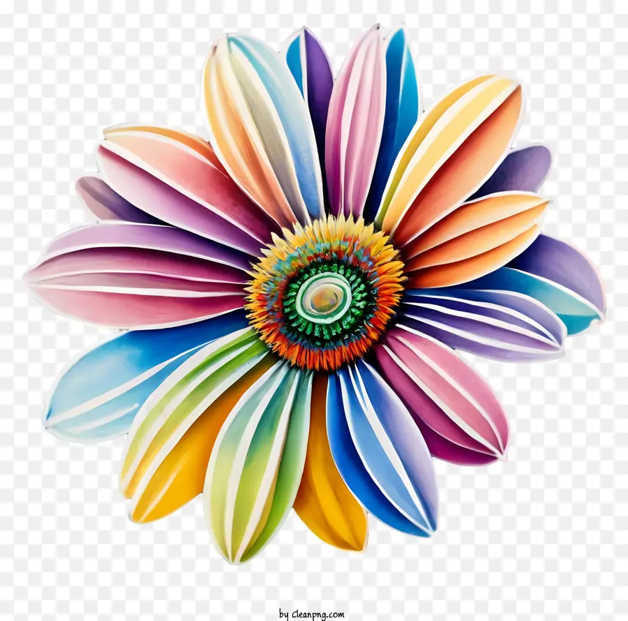 Flor Colorida，Flor De Papel PNG