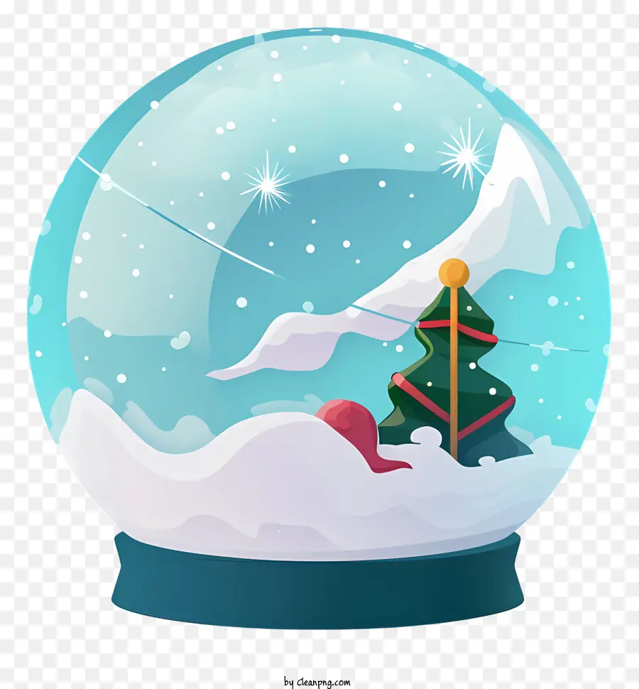 Globo De La Nieve，árbol De Navidad PNG