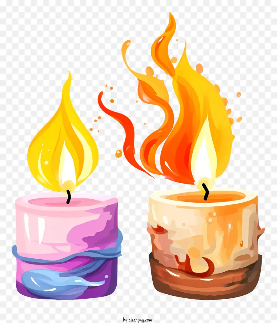 Velas，Las Velas Encendidas PNG