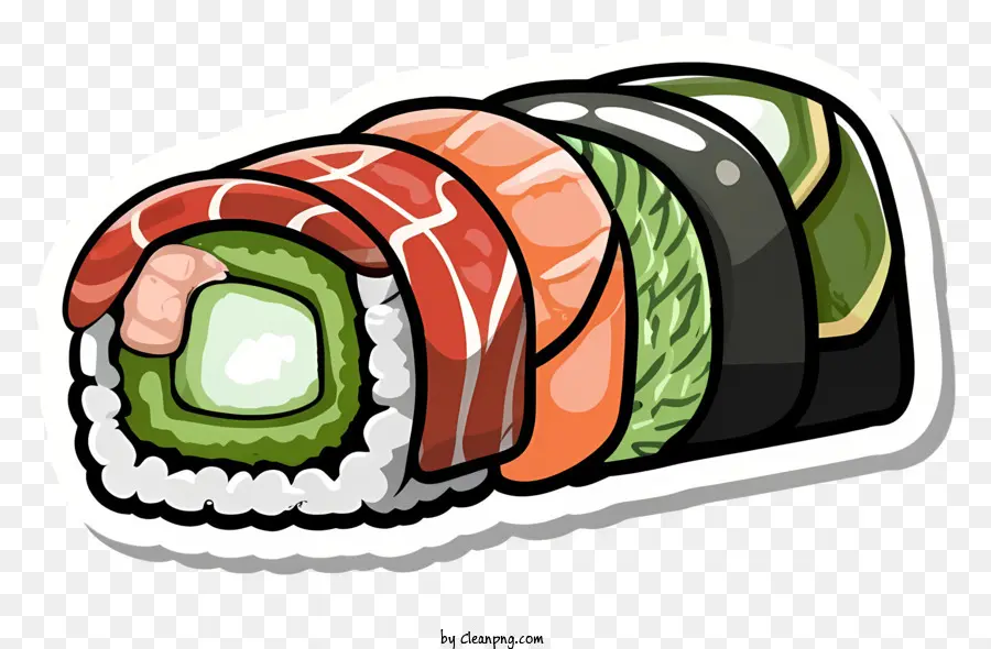 Rollo De Sushi，Ingredientes De Sushi PNG