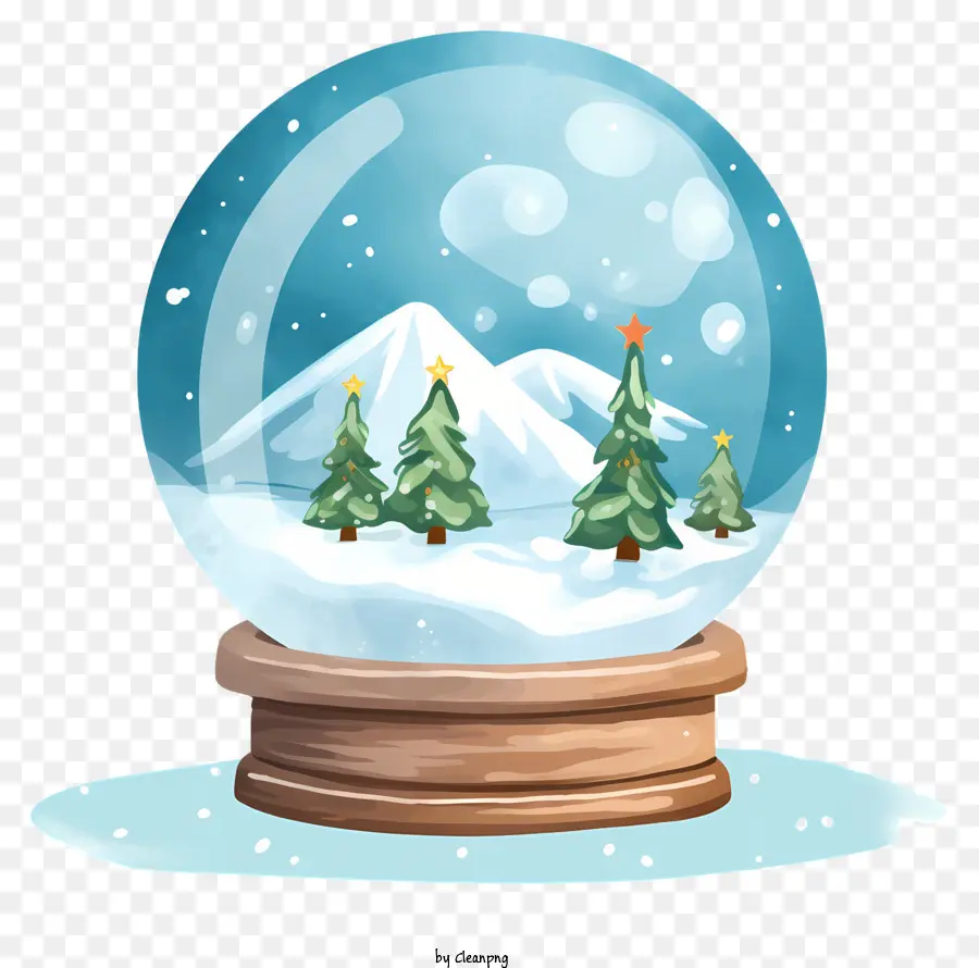 Globo De La Nieve，Paisaje De Invierno PNG