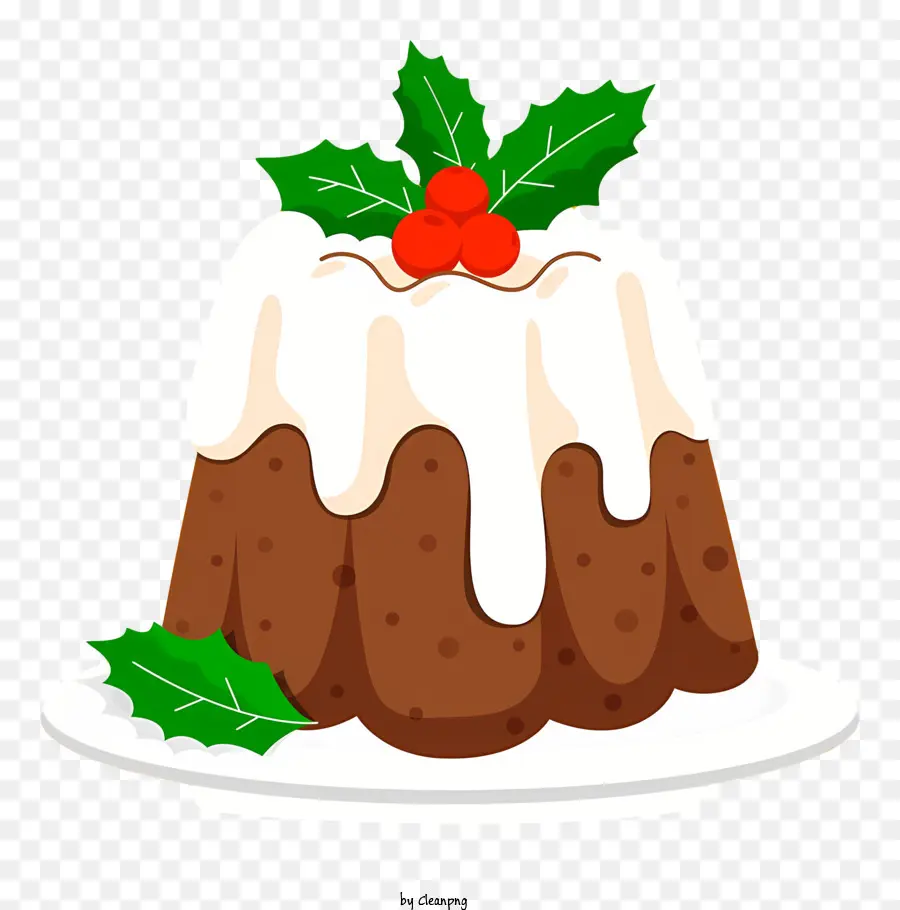 Pastel De Mousse De Chocolate，Glaseado Blanco PNG