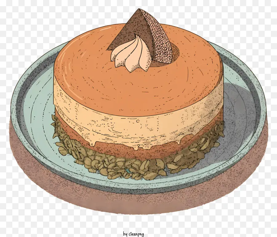 Pastel De Chocolate，Caramelo Glaseado PNG