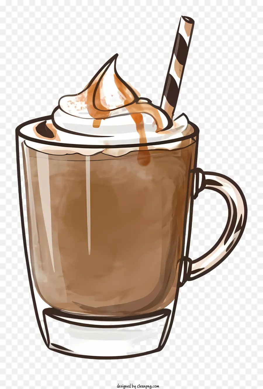 Chocolate Caliente，Crema Batida PNG