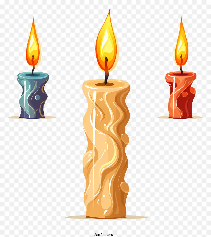 Velas，Las Velas Encendidas PNG