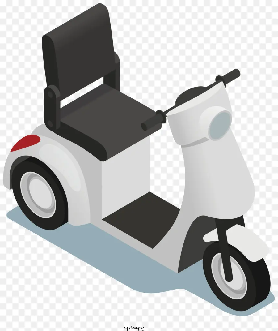 Scooter Motorizado，Scooter Blanco PNG