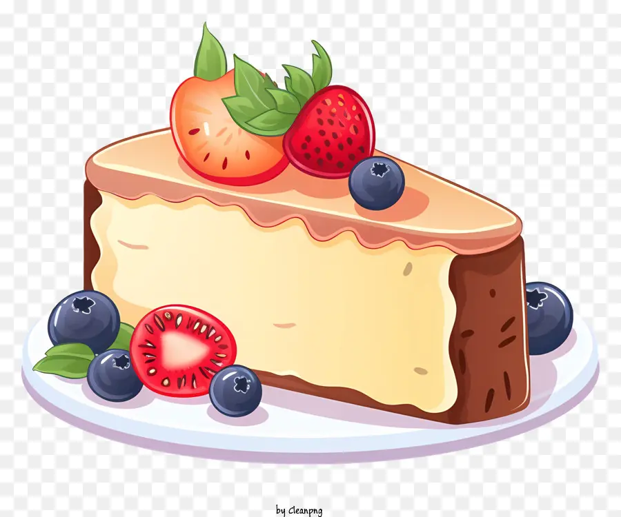 Tarta De Queso，Fresas PNG