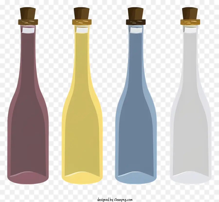 Las Botellas De Vino，Botellas De Vidrio PNG