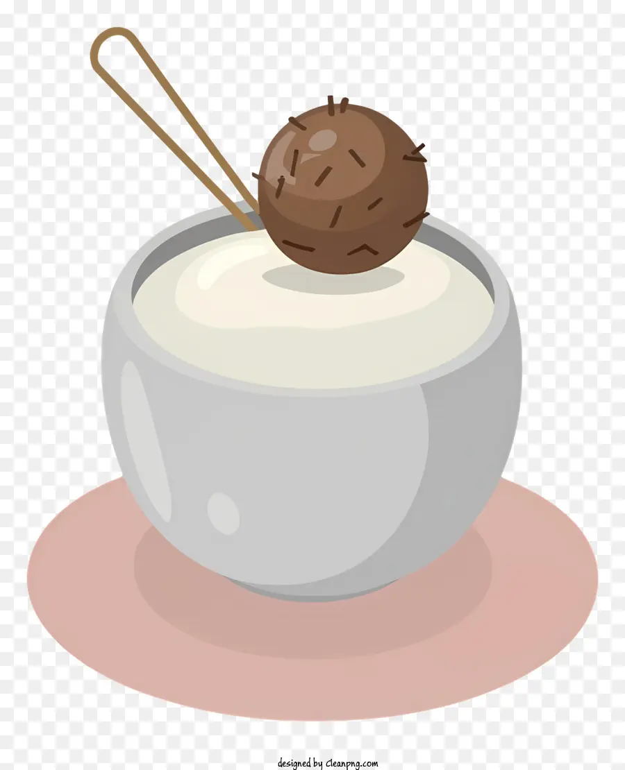 Crema Batida，Postre De Coco PNG