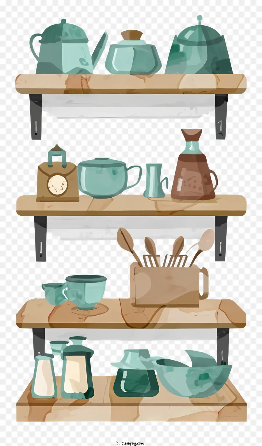 Tazas，Estantes De Cocina PNG