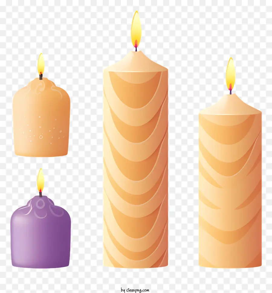 Velas Naranjas，Velas PNG