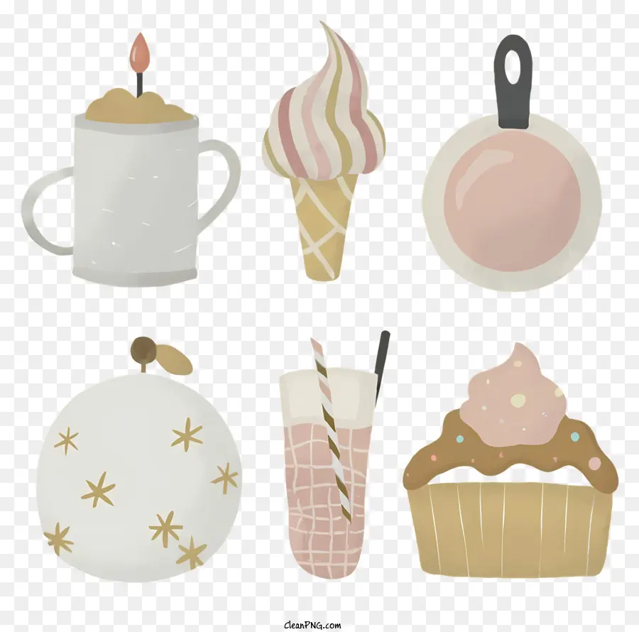 Cupcakes，Conos De Helado PNG