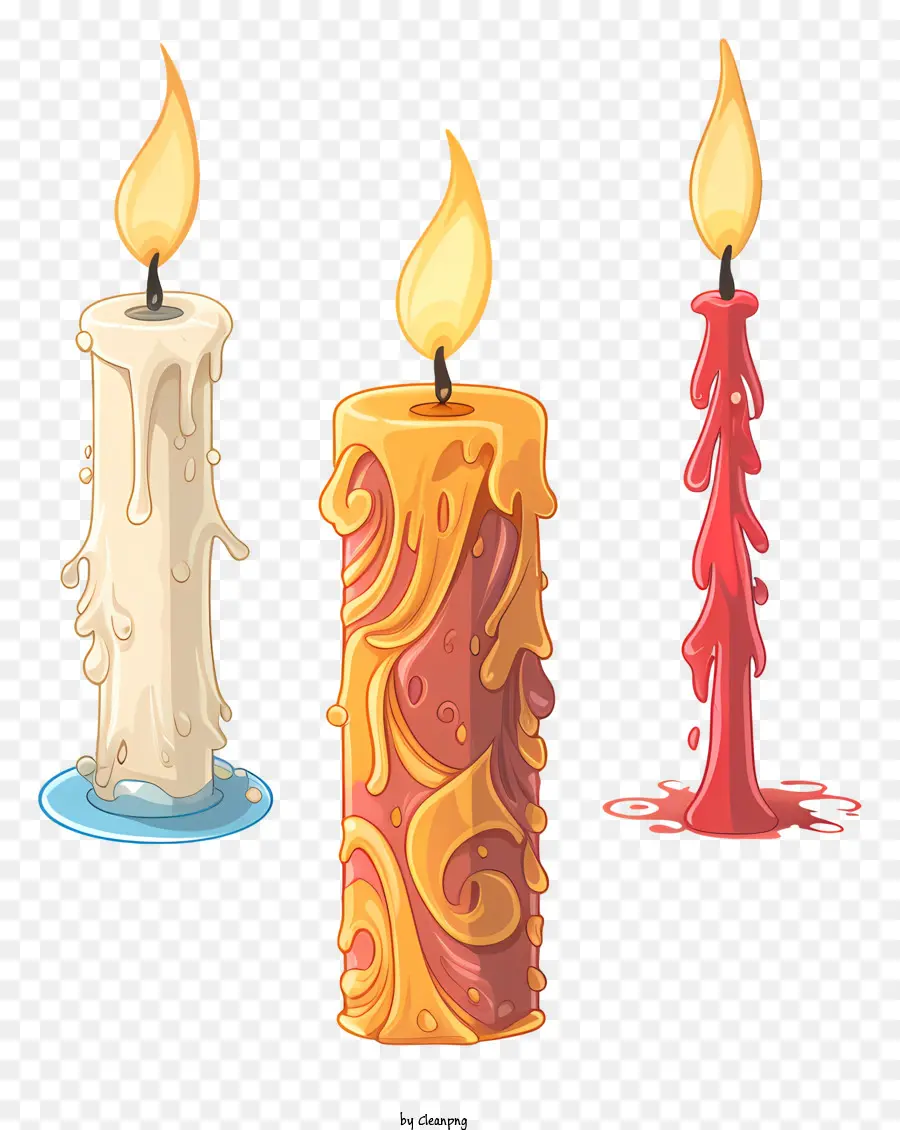 Velas，Velas Derretidas PNG