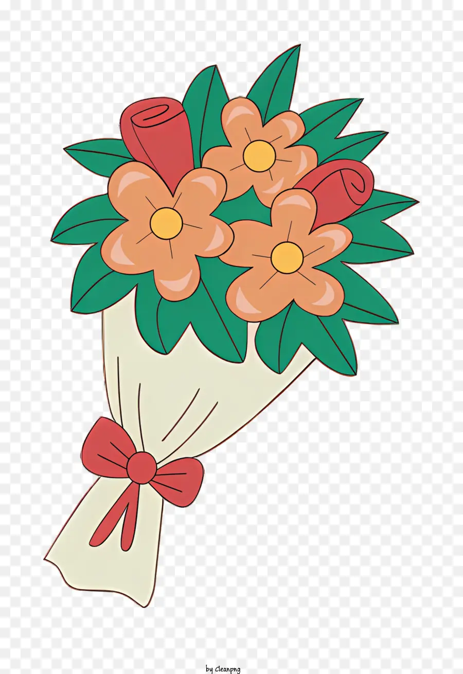 Naranja Rosas，Bouquet Of Flowers PNG