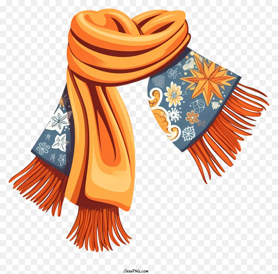 Bufanda Naranja，Invierno PNG