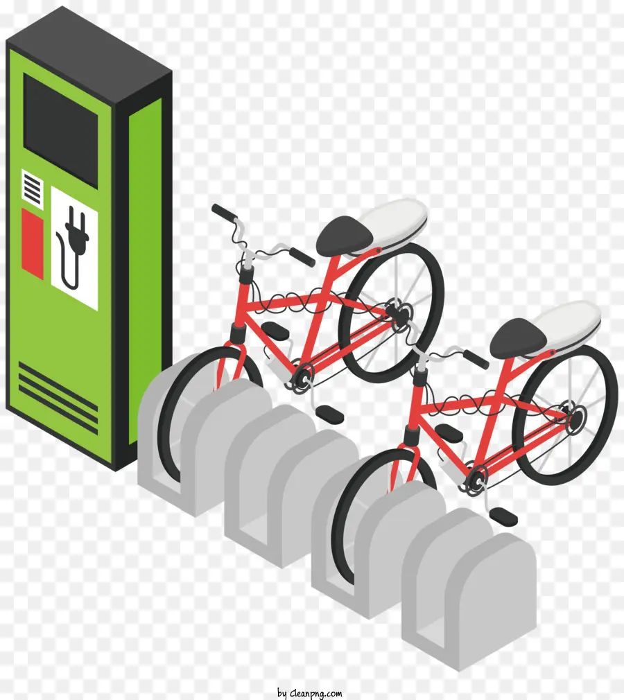 Estación De Carga De Bicicletas，Cargador De Bicicletas Eléctricas PNG