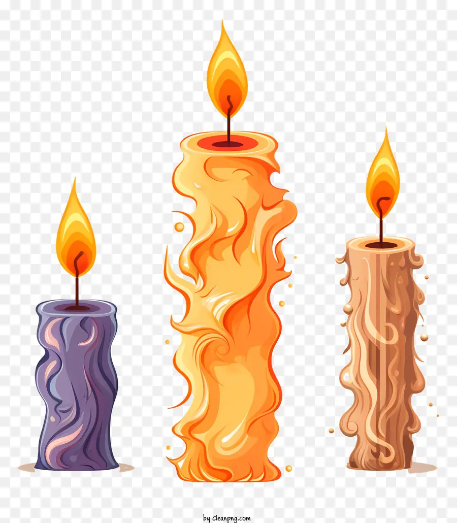 Velas Encendidas，Velas PNG