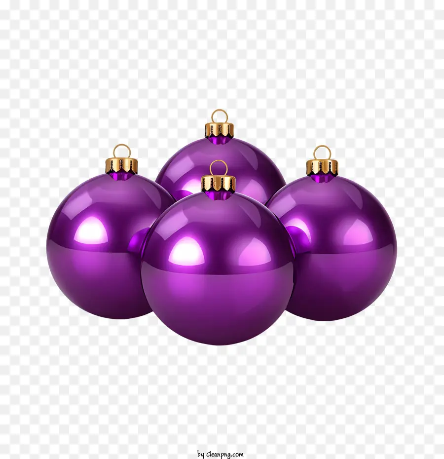 Bola De Navidad，Adornos Navideños Morados PNG