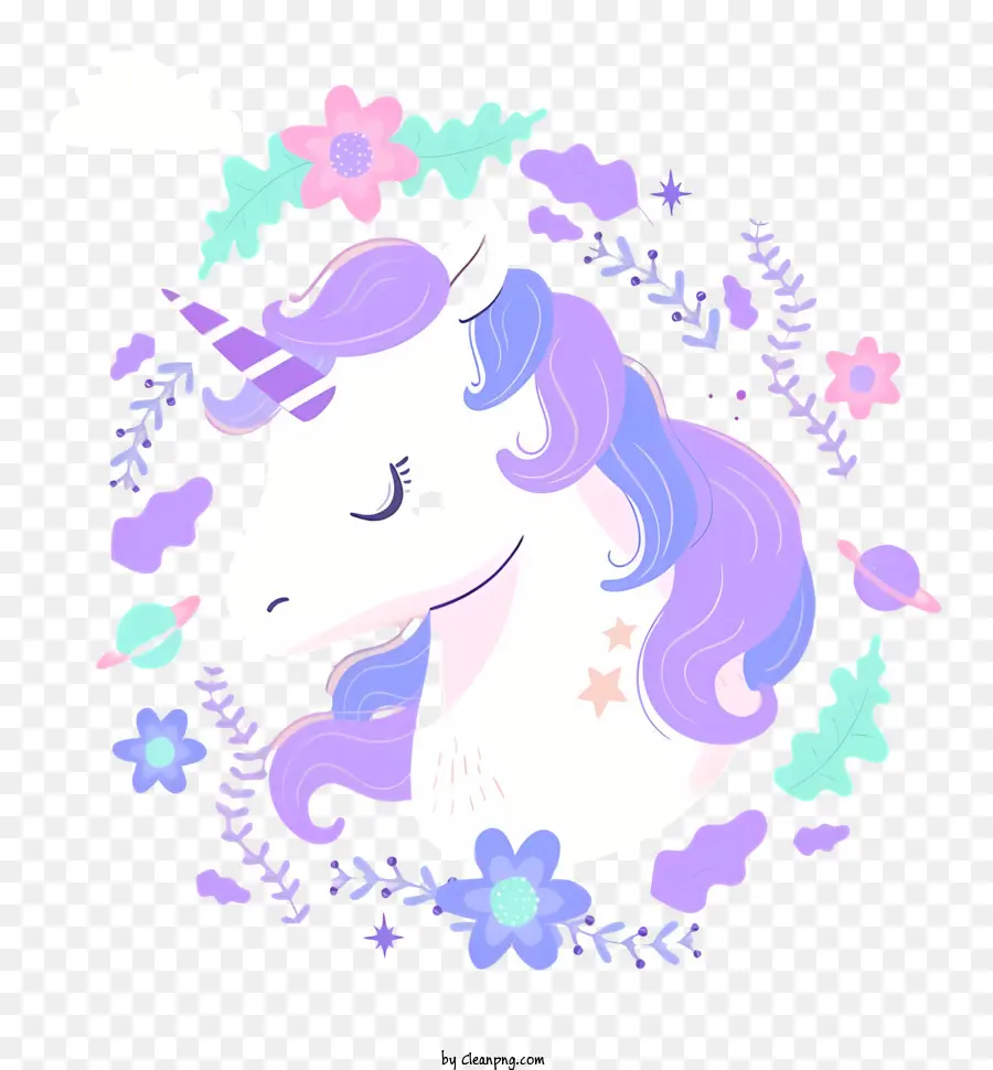 Dibujos Animados De Unicornio，Unicornio Longhair PNG