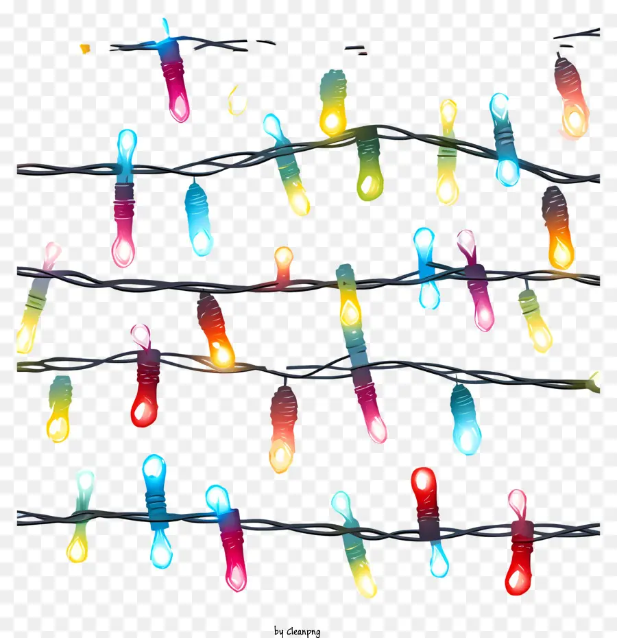 Luces De Navidad，Cadena De Luces PNG