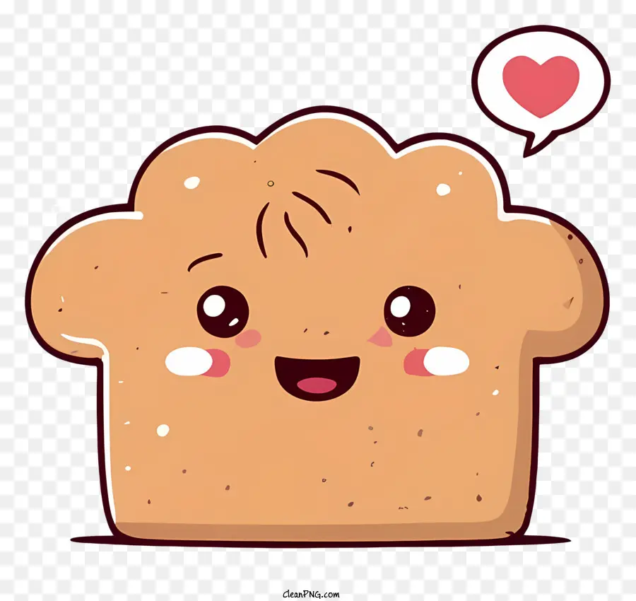 De Dibujos Animados De Pan，Heartshaped Pan PNG