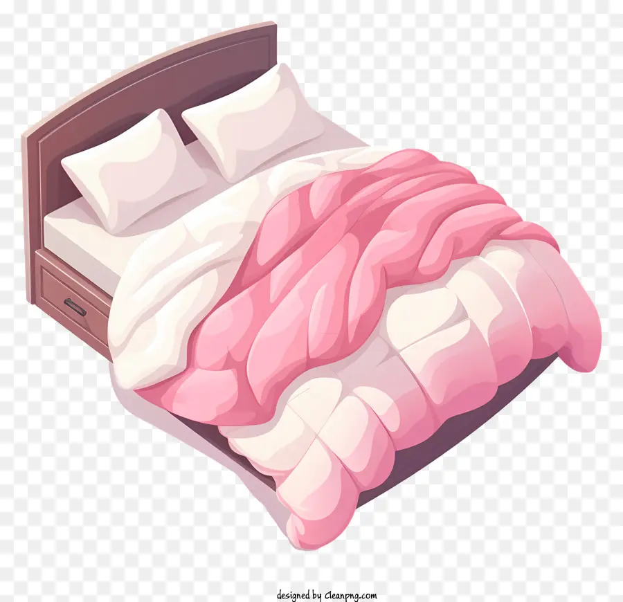 Edredón Rosa Y Blanco，Ropa De Cama PNG